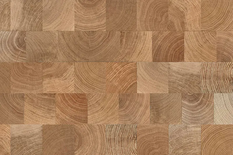 Reclaimed End Grain Oak Parquet