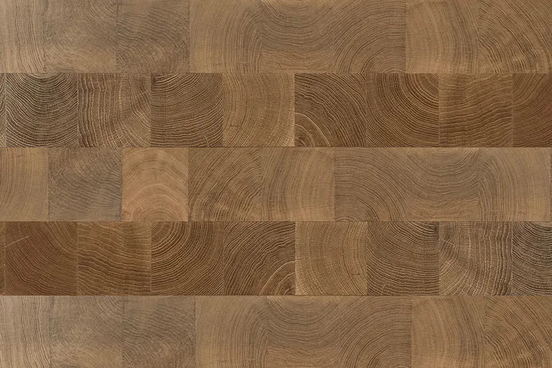 Large-Scale End Grain Flooring Supply