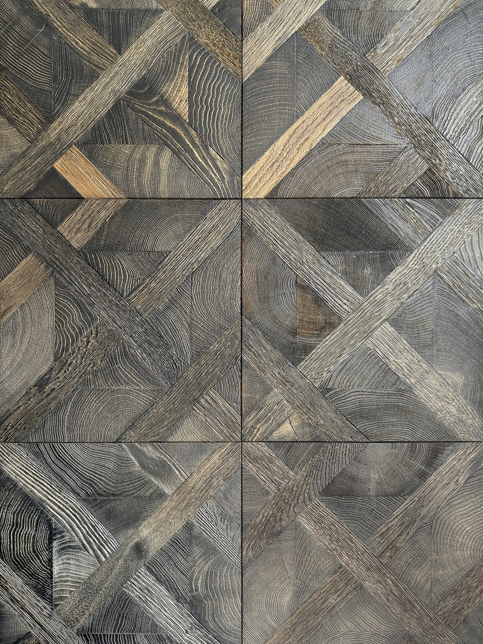 Oak End Grain Versailles Flooring – Reactive Black | High-End - Image 3